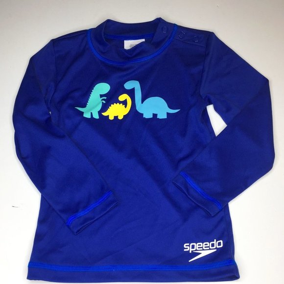 Speedo Swim Speedo Nwot Boys Sz M Rash Guard With Snaps Poshmark